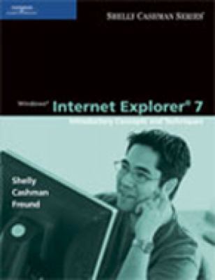 Windows Internet Explorer 7: Introductory Conce... 0619202165 Book Cover