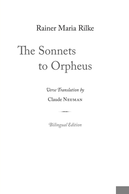 The Sonnets to Orpheus 0359819567 Book Cover