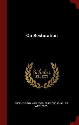 On Restoration 1296513300 Book Cover