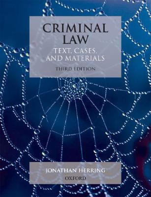 Criminal Law: Text, Cases, and Materials 0199234329 Book Cover