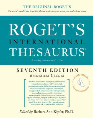 Roget's International Thesaurus, 7e, Thumb Indexed 0061715239 Book Cover