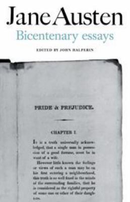 Jane Austen: Bicentenary Essays 0521207096 Book Cover