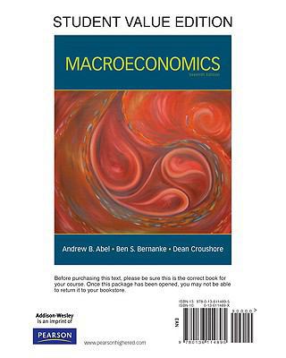 Macroeconmics: Student Value 013611489X Book Cover