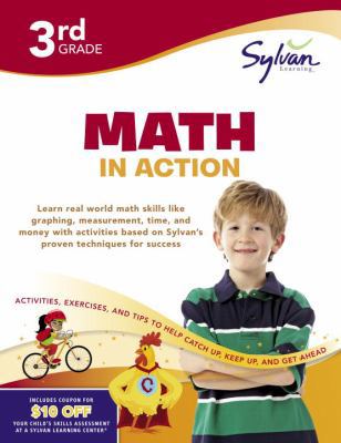 Third Grade Math in Action (Sylvan Workbooks) (... 0375430415 Book Cover