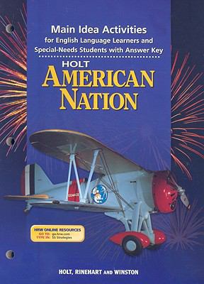 The Holt American Nation Main Idea Activities: ... 0030653363 Book Cover