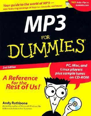 MP3 for Dummies [With CDROM] 076450858X Book Cover