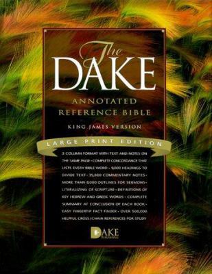 Dake Annotated Reference Bible: Black Genuine L... [Large Print] 1558291229 Book Cover