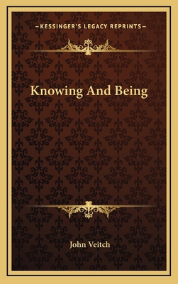 Knowing And Being 1163409553 Book Cover