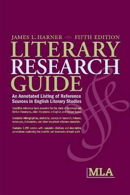 Literary Research Guide 0873528085 Book Cover