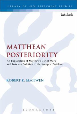 Matthean Posteriority 0567672034 Book Cover