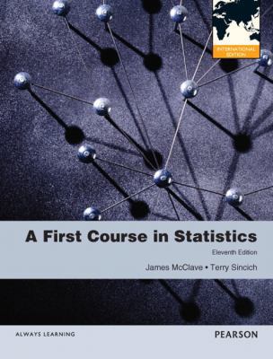 A First Course in Statistics 0321807278 Book Cover