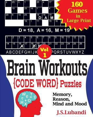 Brain Workouts (CODE WORD) Puzzles [Large Print] 1546381422 Book Cover