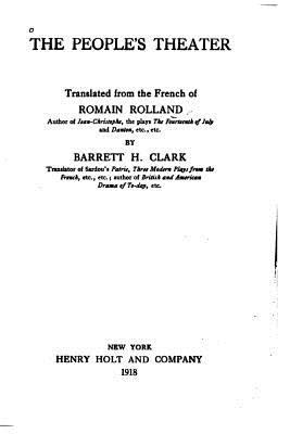 The people's theater 1523439114 Book Cover