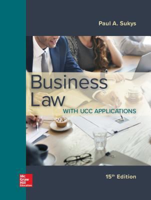 Loose Leaf for Business Law with Ucc Applications 1260471373 Book Cover