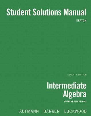 Intermediate Algebra with Applications 061881891X Book Cover