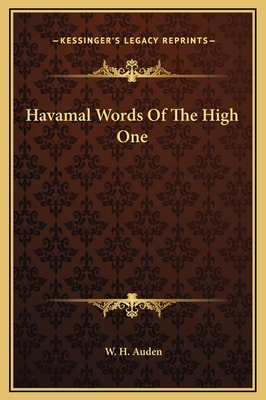 Havamal Words Of The High One 1169174132 Book Cover