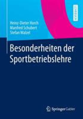 Besonderheiten Der Sportbetriebslehre [German] 3662434636 Book Cover