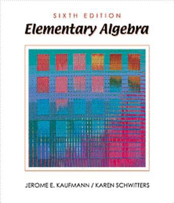 Elementary Algebra 053436554X Book Cover