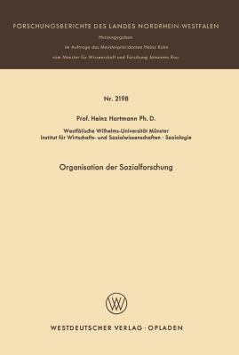 Organisation Der Sozialforschung [German] 3531021982 Book Cover
