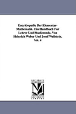 Encyklopadie Der Elementar-Mathematik. Ein Hand... 1418185345 Book Cover