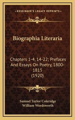 Biographia Literaria: Chapters 1-4, 14-22; Pref... 1164381067 Book Cover