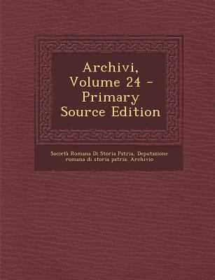 Archivi, Volume 24 [Italian] 1287626572 Book Cover