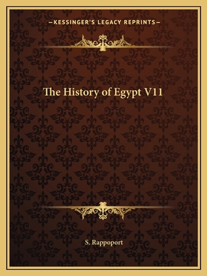 The History of Egypt V11 1162591021 Book Cover