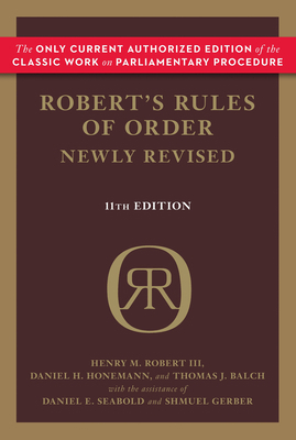 Robert's Rules of Order 030682020X Book Cover