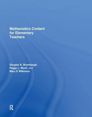 Mathematics Content for Elementary Teachers 1138442232 Book Cover