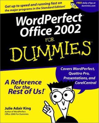 WordPerfect Office 2002 for Dummies? 0764508792 Book Cover