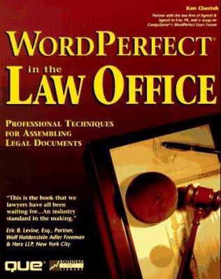 Wordperfect in the Law Office (Business Compute... 078970613X Book Cover