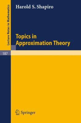 Topics in Approximation Theory 354005376X Book Cover