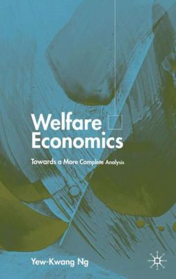 Welfare Economics: Towards a More Complete Anal... 0333971213 Book Cover