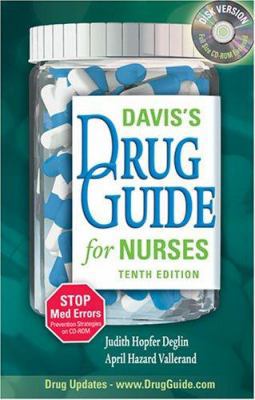 Davis's Drug Guide for Nurses [With CDROM] 0803614543 Book Cover