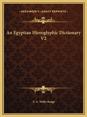 An Egyptian Hieroglyphic Dictionary V2 1169824145 Book Cover