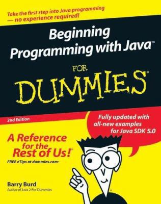 Beginning Programming with Java for Dummies 0764588745 Book Cover