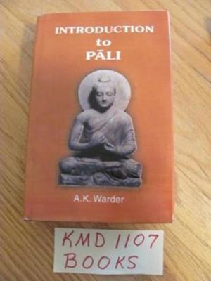 Introduction to P?li [Feb 24, 2007] Warder, A.K. 8180901203 Book Cover