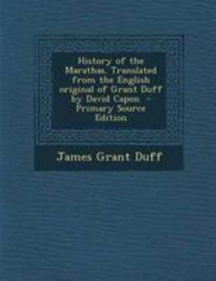 History of the Marathas. Translated from the En... 1295235757 Book Cover