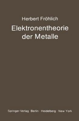 Elektronentheorie Der Metalle [German] 354004728X Book Cover