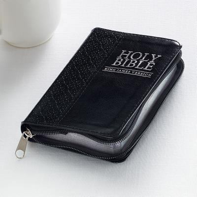 KJV Mini Pocket Edition: Zippered Black 1432102427 Book Cover