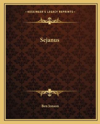 Sejanus 116268335X Book Cover