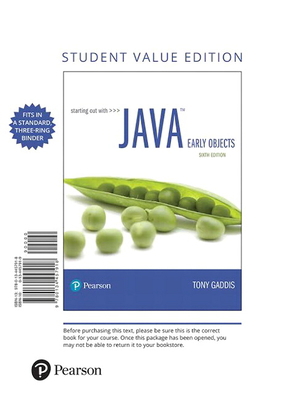 Starting Out with Java: Early Objects 0134457919 Book Cover
