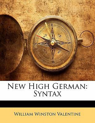 New High German: Syntax 1142456404 Book Cover