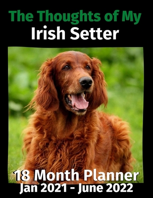 The Thoughts of My Irish Setter: 18 Month Plann... B08HBK35YD Book Cover