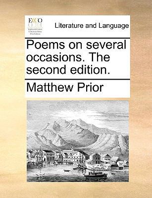 Poems on several occasions. The second edition. 1170349552 Book Cover