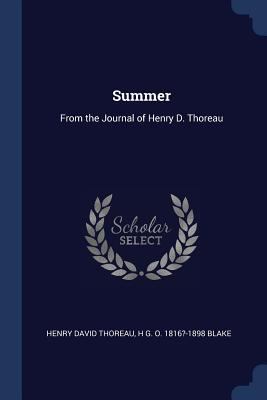 Summer: From the Journal of Henry D. Thoreau 1376733129 Book Cover