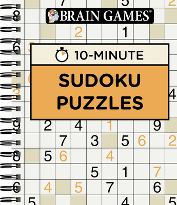 Brain Games - 10 Minute: Sudoku Puzzles [Large Print] 1680227637 Book Cover