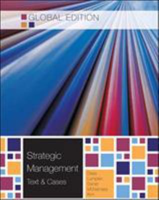 Strategic Management: Text and Cases 007131704X Book Cover