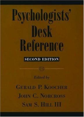 Psychologists' Desk Reference 019516606X Book Cover