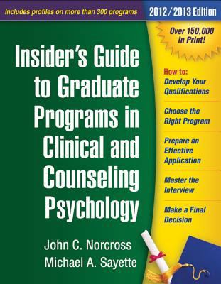 Insider's Guide to Graduate Programs in Clinica... 1606234633 Book Cover